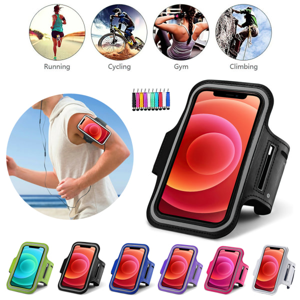 iPhone 14 - PU Leather Sport Arm Band Case