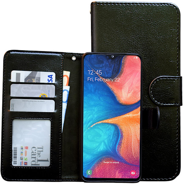 Samsung Galaxy A10 - PU-nahkainen case Brun