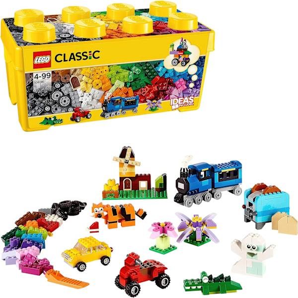 Kreativ 10696 LEGO Classic Byggklosslåda - 484 Dela Fantasi & Lek för Barn 4+