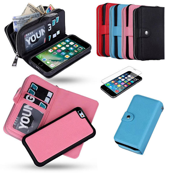 iPhone 7 Plus / 8 Plus - PU Læder Pung Etui Rosa