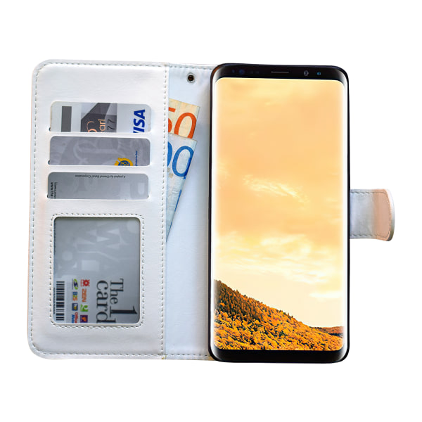 Samsung Galaxy S9 Plus - Lædertaske/pung Vit