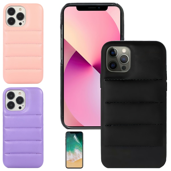 Beskyt din iPhone 12 Pro - Pålideligt Puffer Etui Rosa