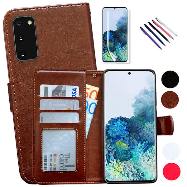 Suojaa Galaxy S20 -puhelimesi nahkakotelolla Svart