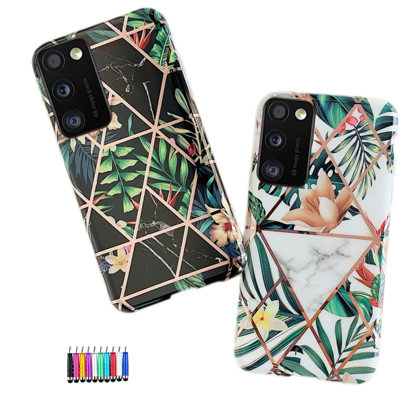 Samsung Galaxy A41 - Geometrinen case Svart