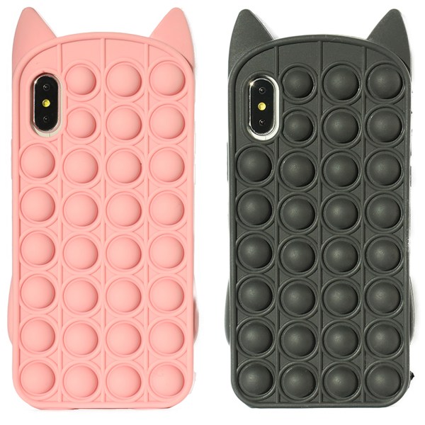 iPhone X/Xs - Case suojaus Pop It Fidget Rosa
