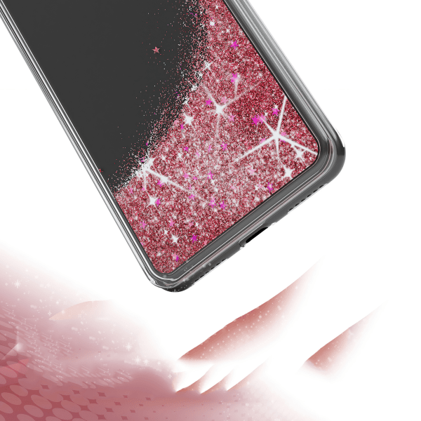 iPhone X/Xs - Liikkuva Glitter 3D Bling phone case