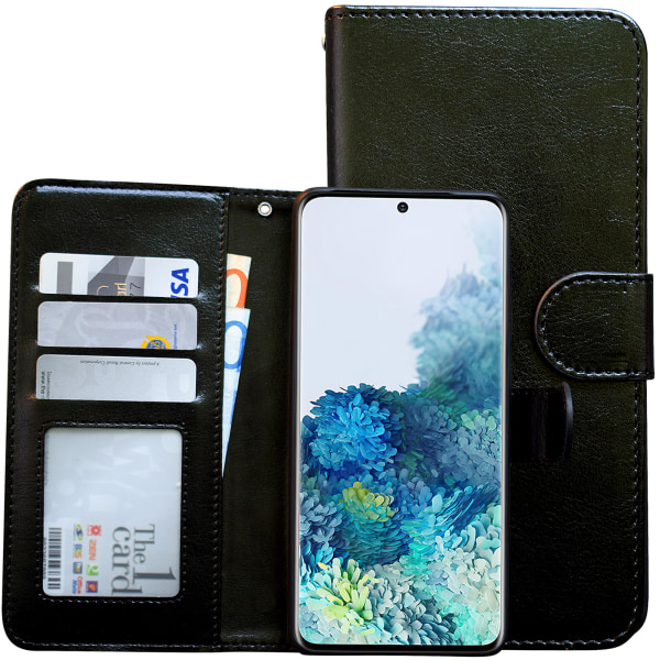 Nahkainen lompakko Galaxy S20:lle - Nahkallista luksusta Vit