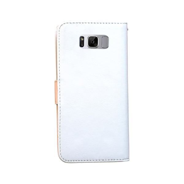 Samsung Galaxy S8 Plus - Lædertaske/pung + beskyttelse Vit