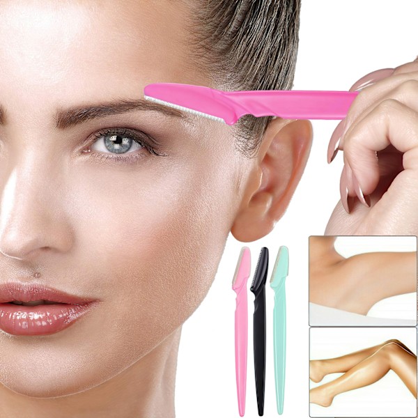 Øjenbryns trimmer - Eyebrow Razor Grön