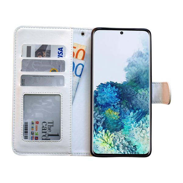 Samsung Galaxy S20 Plus - PU-nahkainen case Vit