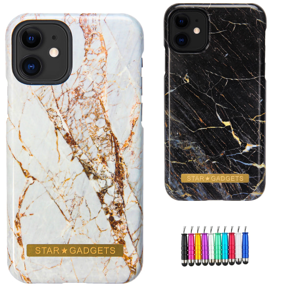 iPhone 11 - Marmorbeskyttelse Svart