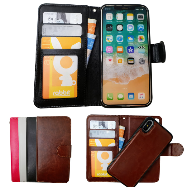 Skydda din iPhone X/Xs - Plånboksfodral & Magnet Skal! Brun