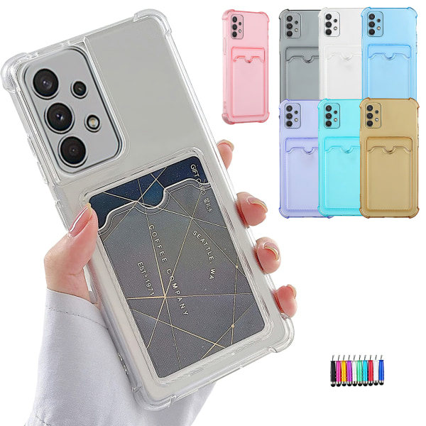 Samsung Galaxy A32 5G - Card Case Protection Transparent