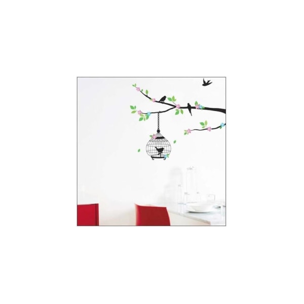 Wall Sticker - Tree with Bird Cage