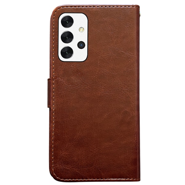 Samsung Galaxy A32 5G - PU-nahkainen case Brun