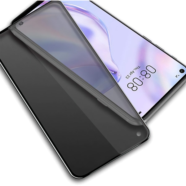 Huawei P40 Lite - Privacy Hærdet Glas Skærmbeskytter Protec