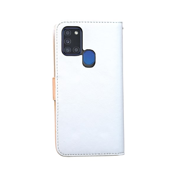 Samsung Galaxy Case - PU-nahkainen lompakkokotelo Vit