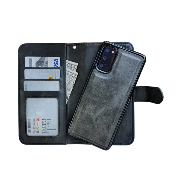 Skal och Plånbok med Samsung Galaxy S20 Fodralet! Svart