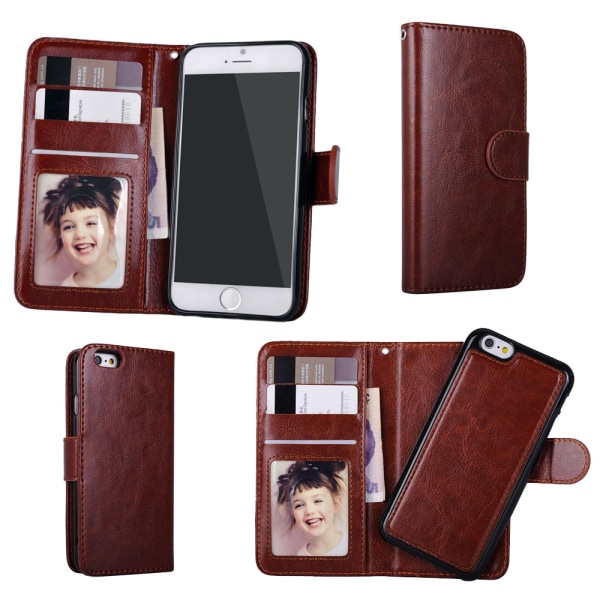 3-in-1-paketti iPhone 7/8/SE (2020 & 2022) Brun