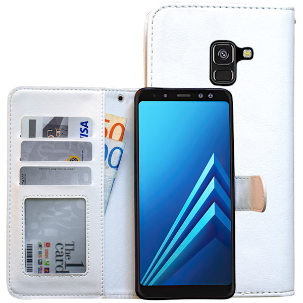 Smidigt Läderfodral för Samsung Galaxy A8 2018 - Läderlyx! Brun