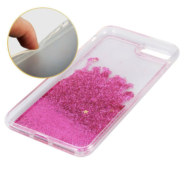 iPhone 6 Plus/7 Plus/8 Plus - Flydende Glitter 3D Bling Telefon Cover iPhone 7 Plus