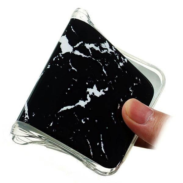 Samsung Galaxy A71 - case marmori Svart