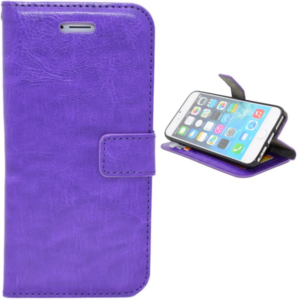 Komfort & Skydd iPhone 7/8/SE - Läderfodral & Skärmskydd! Vit