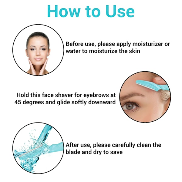 Øjenbryns trimmer - Eyebrow Razor Rosa