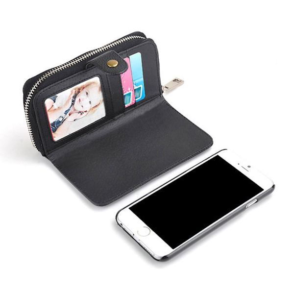 iPhone 6/6S - Lompakkokotelo ja magneettinen kotelo + Kynä Svart