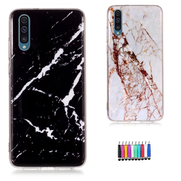 Beskyt din Galaxy A50 med et marmoretui Svart