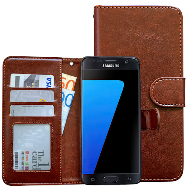 Samsung Galaxy S7 Edge - Plånboksfodral / Magnet Skal