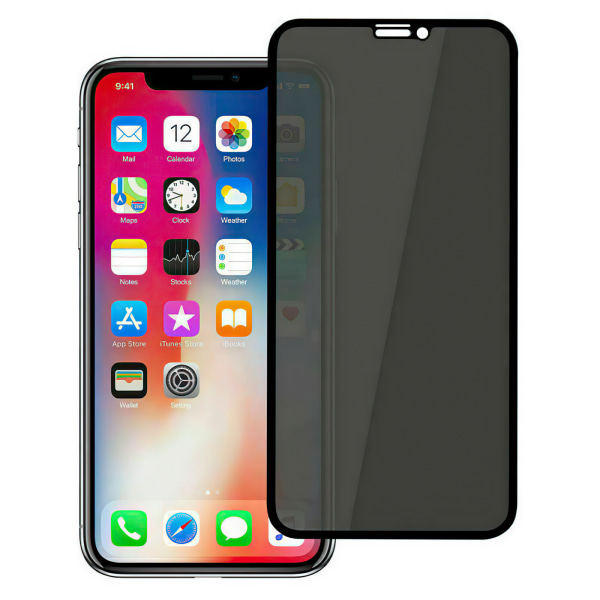 iPhone 11 Pro Max - Privacy Hærdet Glas Skærmbeskytter