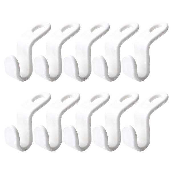 10x Tøj Bøjle Connector Kroge - Pladsbesparende Garderobe Organisering