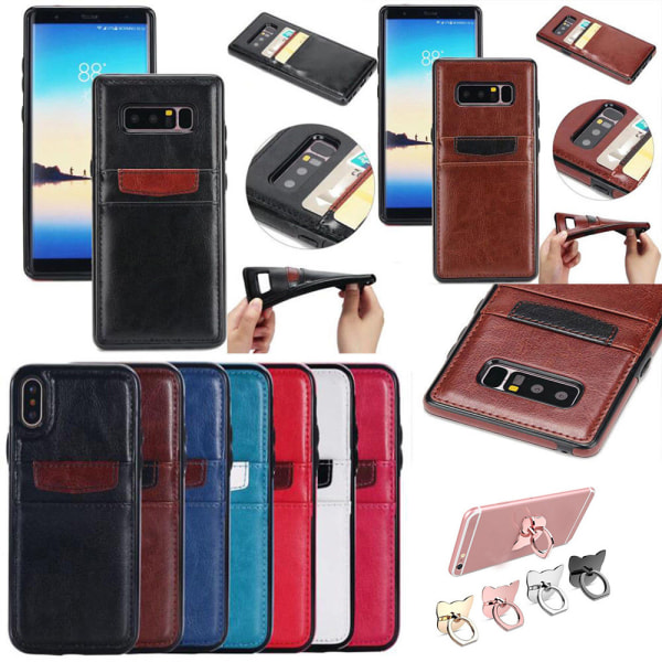 Samsung Galaxy S8 Plus - Læder Wallet Case til Smooth Wallet Rosa