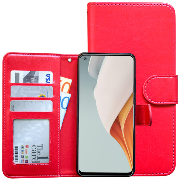 OnePlus Nord N100 - PU Læderpung Etui Rosa