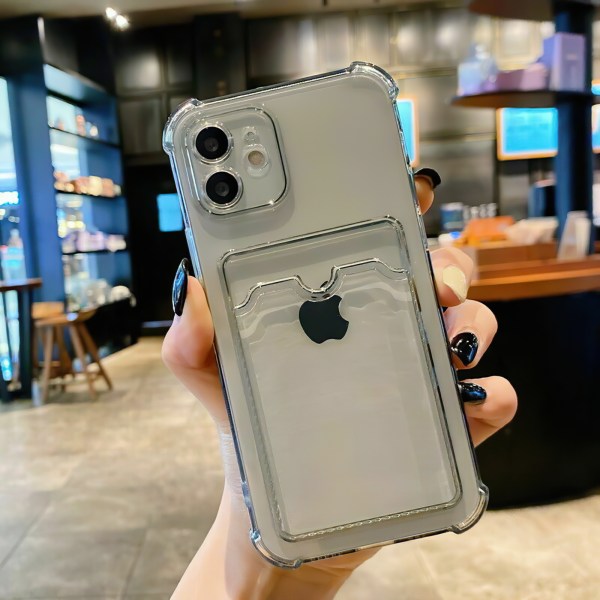 iPhone 11 - Kort etui Beskyttelse Transparent Genomskinlig