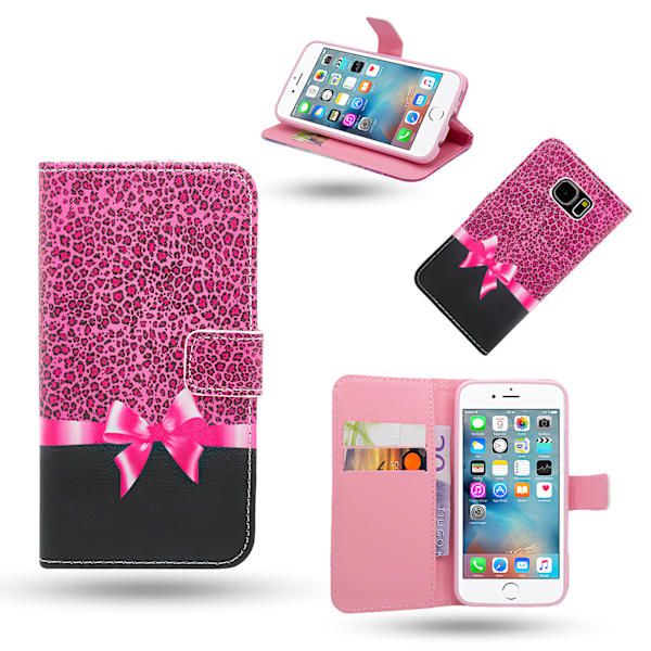 iPhone 6 / 6S - PU Læder Pung Etui Svart