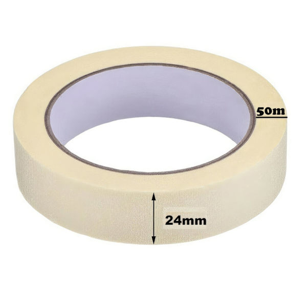 Maskeringstape rulle til nem DIY maling 24mm x 50m