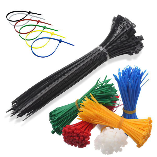 100 stk plastik kabelbindere - Hold dine kabler organiseret med lethed Vit