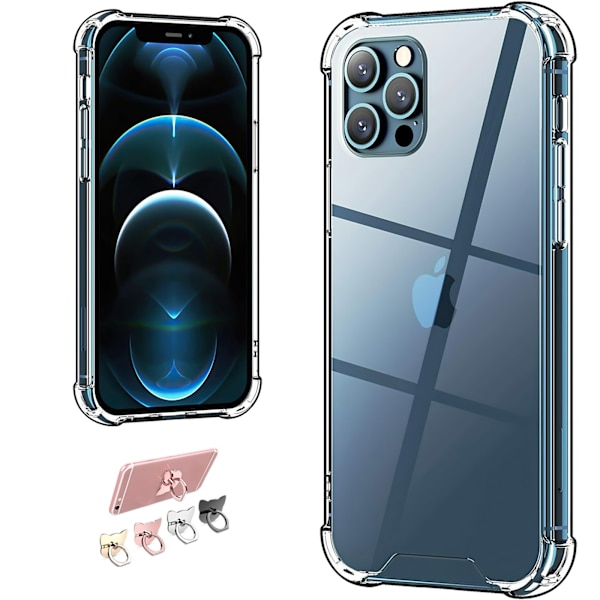 Suojaa iPhone 12 Pro - Läpinäkyvä kotelo!