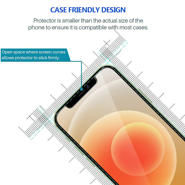 iPhone 12 - Integritet Härdat Glas Sekretessskärmskydd