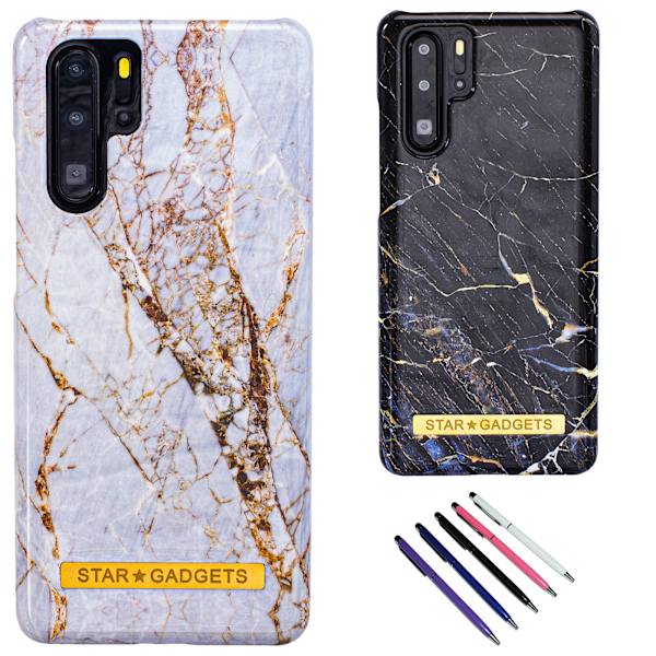 Huawei P30 Pro - Marmorbeskyttelse Vit