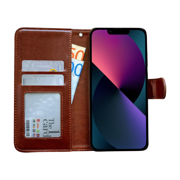 iPhone 12 Mini - PU-nahkainen case Vit