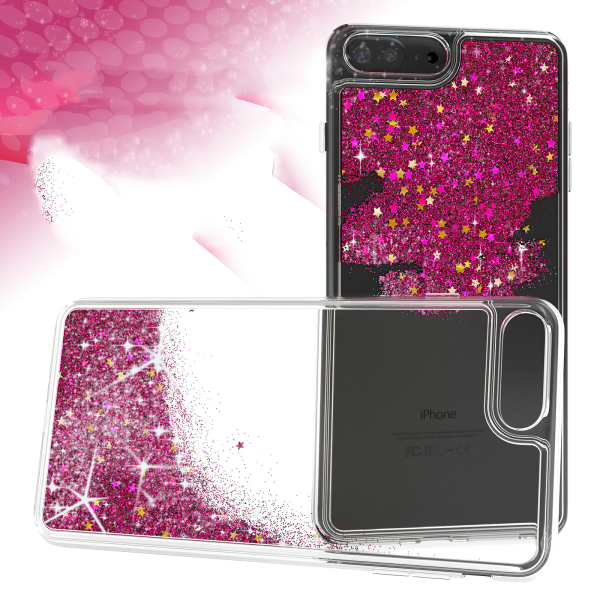 iPhone 6 Plus / 6S Plus - Bevægelig Glitter 3D Bling Telefon Cover