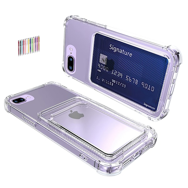 iPhone 7 Plus / 8 Plus - Kortbeskyttelses Transparent