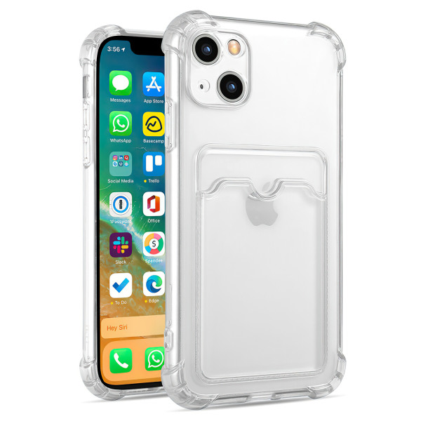 iPhone 15 - case suojaus läpinäkyvä Grå