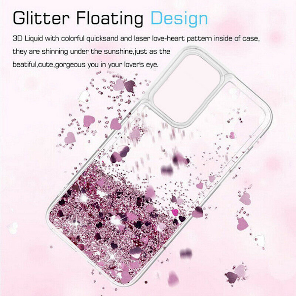 Samsung Galaxy S20 - Flytande Glitter 3D Bling Skal Case