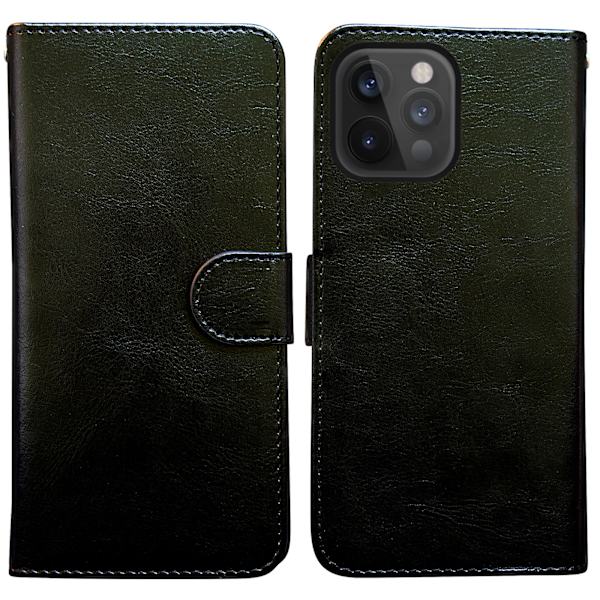 iPhone 12 Pro - PU Læder Pung Etui Brun