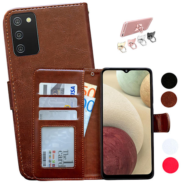 Samsung Galaxy A02s - PU Læderpung Etui Rosa