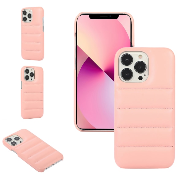 iPhone 12 Pro - Puffer Telefon Etui Beskyttelse Lila